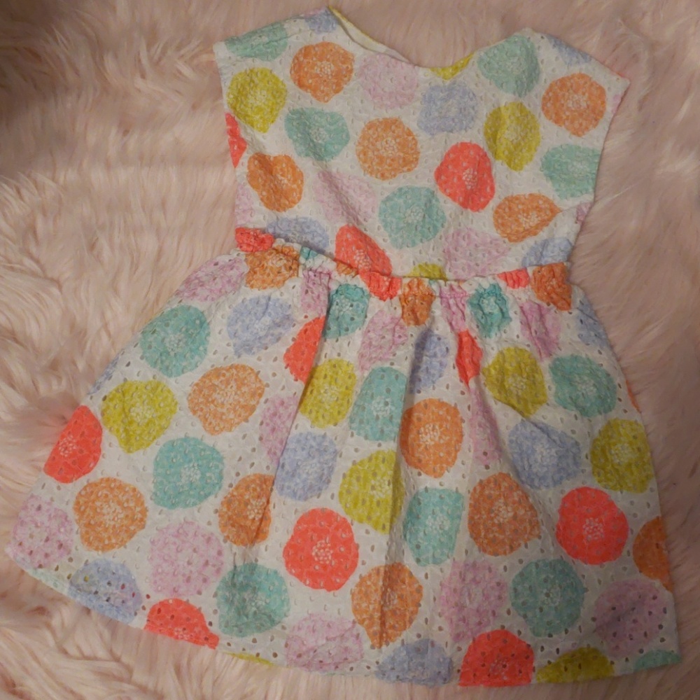 Eyelet circle summer dress